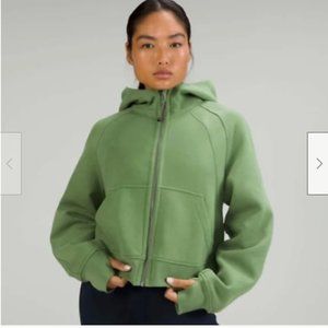 New Without Tag Lululemon Scuba Oversized Full Zip Hoodie Green Foliage XS/S NWT